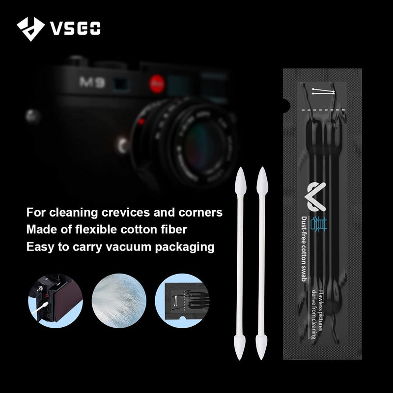 VSGO Camera Lens Cleaning Kit, Lens Cleaner Fluid, Dust-Free Cotton Swab and Dispensing Bottle Included, Compatible with Cameras, Lenses and Other Optical Products Clean(V-C01E) - Image 5